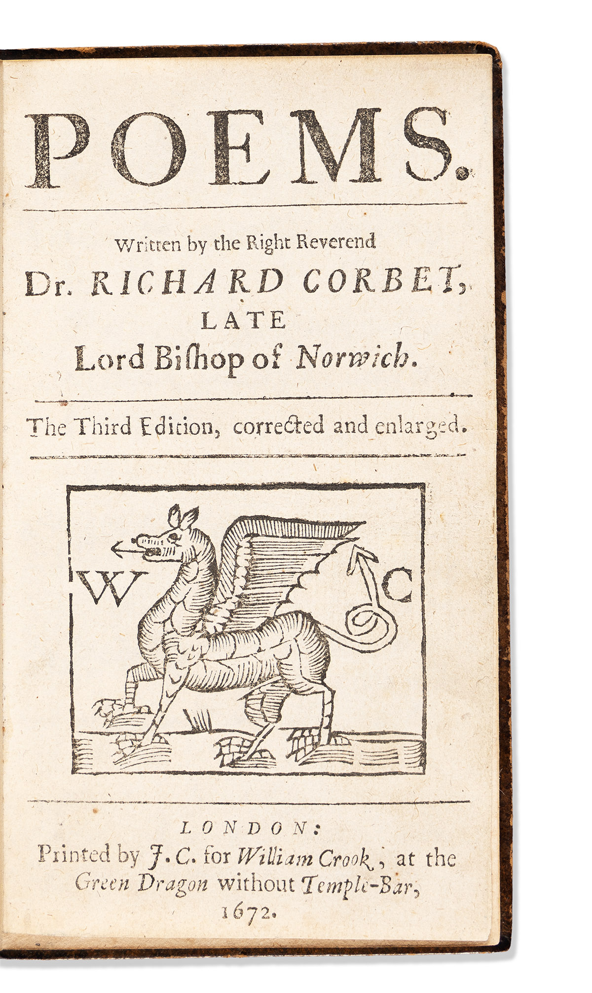 Corbet, Richard (1582-1635) Poems.